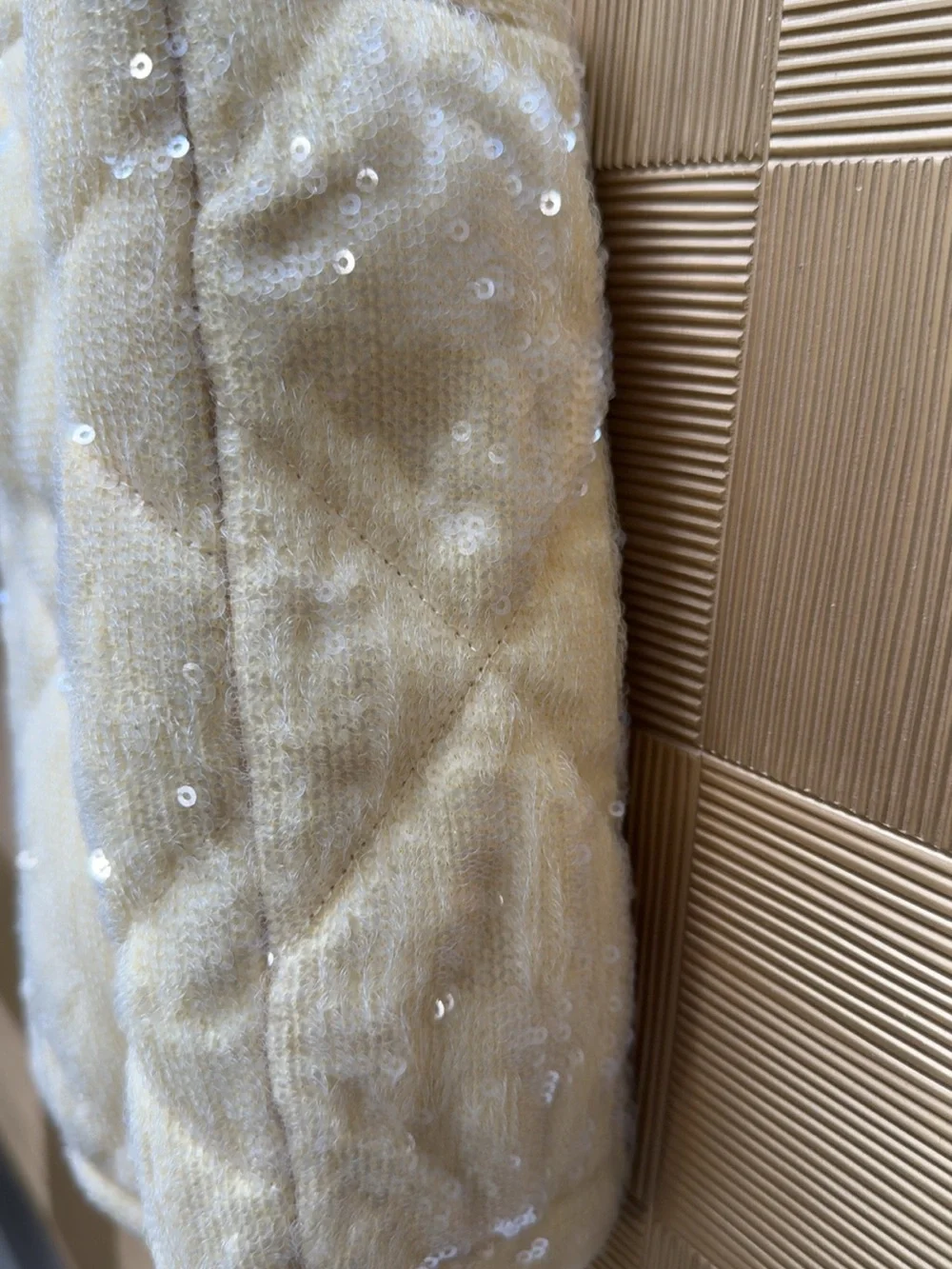 Chanel 19 Yellow Sequin flap Bag 21C